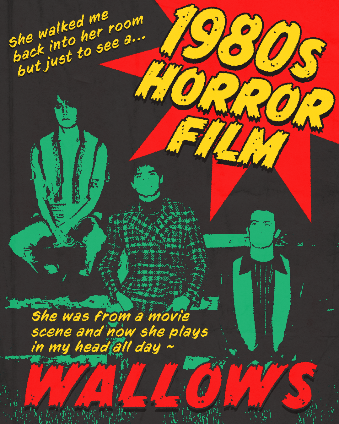 poster for the Wallows song '1980s horror film'